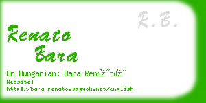 renato bara business card